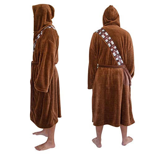 Star Wars Chewbacca Bathrobe For Men And Women | Big and Tall Plush Robe for Adults | Lightweight Spa Bathrobe | Hooded Shower Robe With Belt | Plus Size XXXL2