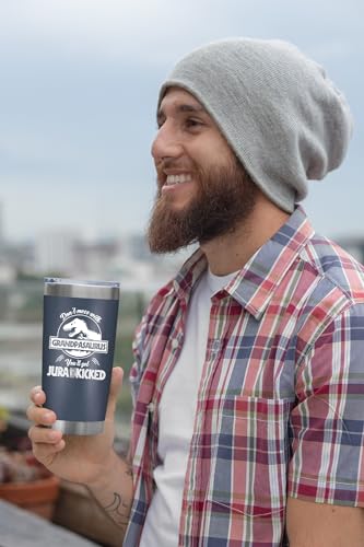 Image of NewEleven Fathers Day Gift For Grandpa - Grandpa Birthday Gifts From Granddaughter, Grandson - Unique Birthday Present Ideas For Grandfather, Promoted To Grandfather - 20 Oz Tumbler Navy