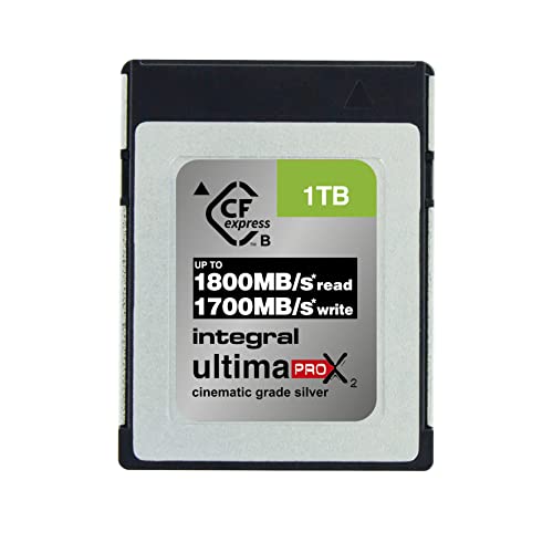 Integral 1TB CFexpress Memory Card Type B 2.0 12K and 8K RAW and 8K 120 FPS 1800MB/s Read 1700MB/s...
