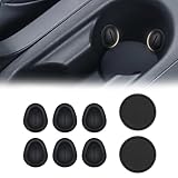 XFSRG Auto Getränkehalter Set Hochwertige Schwarze Becherhalter Auto Zubehör Perfekt für Alle Fahrzeugtypen rutschfeste Flaschenhalter Auto (1)