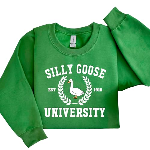 Silly Goose University Sweatshirt Funny Gift Idea Crewneck Christmas Sweater4