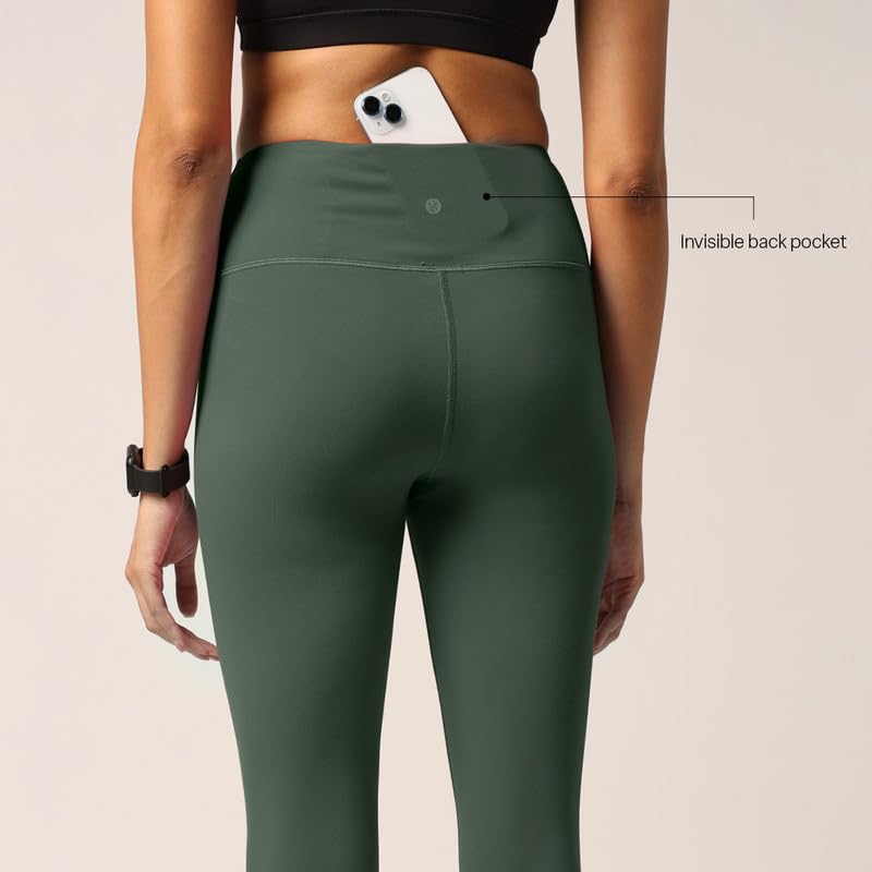 Image of BlissClub The Ultimate Leggings Lite, Ankle Length Tights for Women for Gym, Yoga and Workout with High Waist, Tall (for Women Above 5'5)