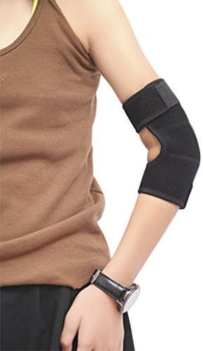 JIAHG Kids Elbow Support Brace Girls Boys Breathable Sport Protector Compression Elbow Sleeve Adjustable Neoprene Elbow Brace Football Cycling Arm Wrap Elbow Support Injury Elbow Pad Guard Bandage