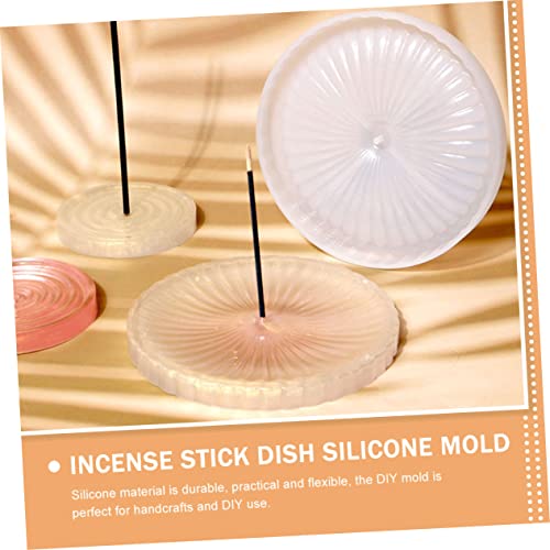 VILLCASE 6 Peças Molde De Placa De Incenso Artesanato Faça Você Mesmo Molde Porta-incenso Diy Moldes