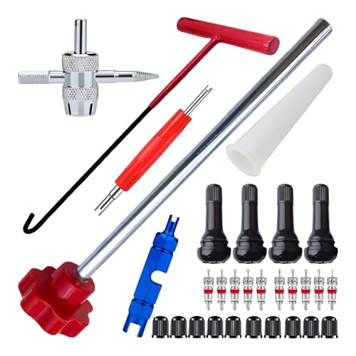 Reparación De Neumáticos De Motor Reemplazo de Válvula Herramientas de Conexión Rápida Kit de Válvula Reemplazo de Válvula Accesorios Reemplazo de Válvulas