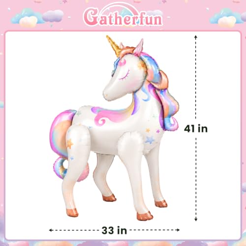 Image of Unicorn Balloons for Girls Birthday Decorations, Unicorn Birthday Decorations, Unicorn Party Supplies and Unicorn Party Favors for Girls Birthday Party