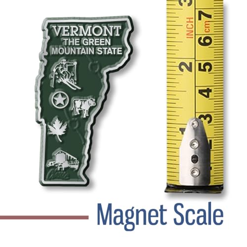 Imán Decorativo Vermont Pequeño de Caucho Clásico miniatura 2