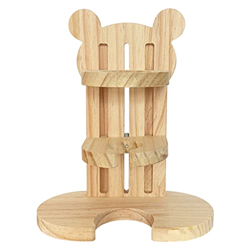 ハムスターウォーターボトルホルダー調節可能な木製スタンド完全にオープンデザイン小型ペット小動物ギフトハムスターウォーターボトルスタンド