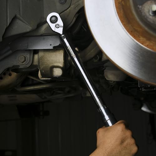 Image of EPAuto 1 /2-Inch Spring-Loaded Ring Locking Torque Wrench, 10~150 ft-lb