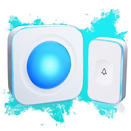 Wireless Doorbell with 36 Melodies and LED Light