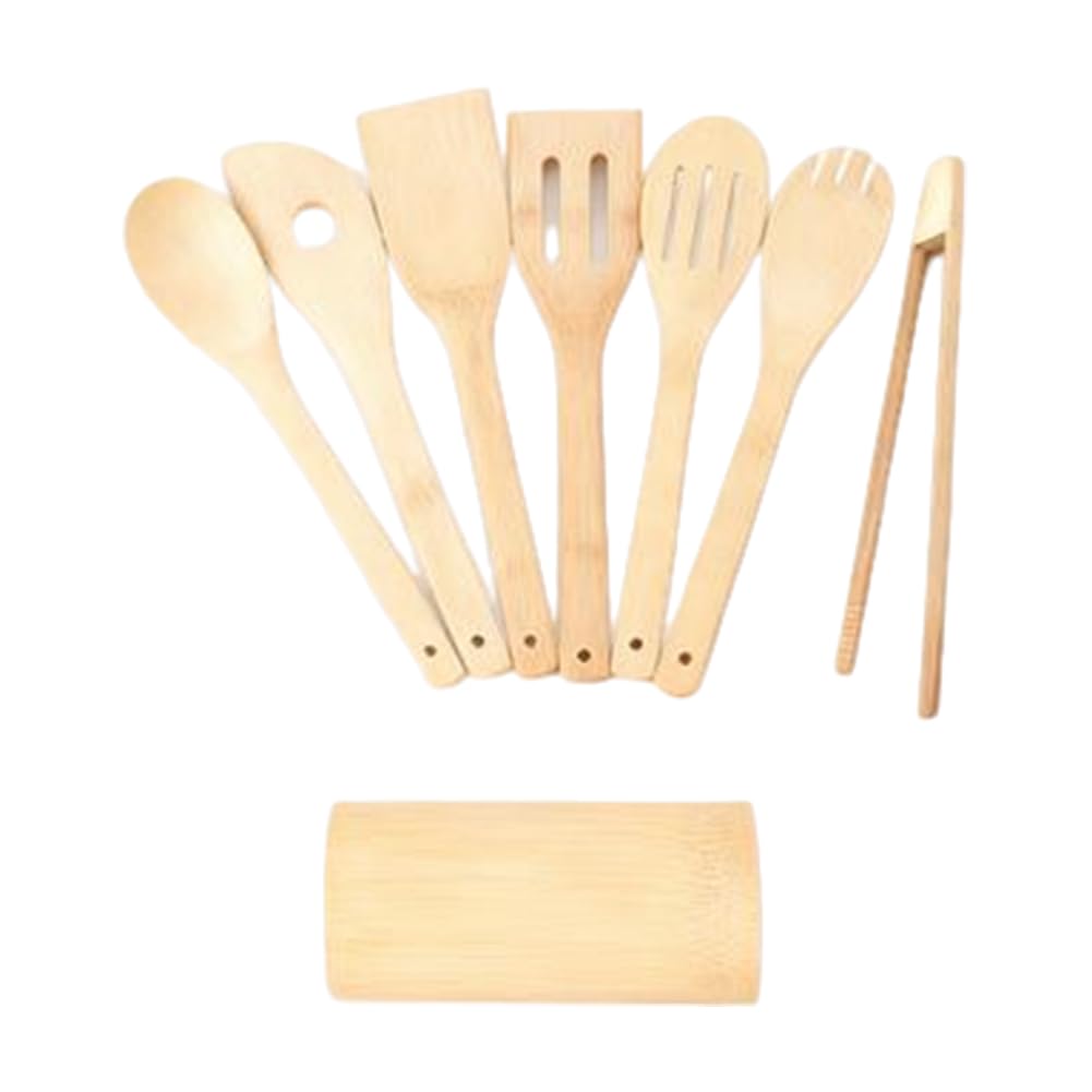 Ustensiles de cuisine en bois de bambou pour réussir toutes vos recettes saines et vos fritures