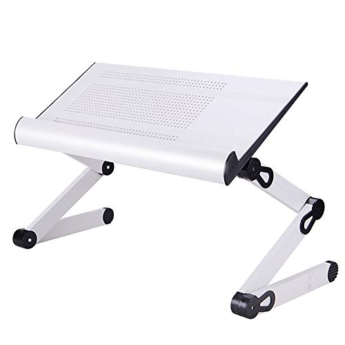 ZHFC Laptop Bed Tray Table,Adjustable Laptop Bed Stand, Portable Standing Table with Foldable Legs, Foldable Lap Tablet Table for Sofa Couch Floor