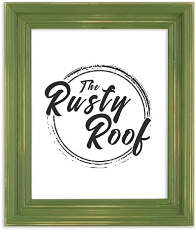 The Rusty Roof-Distressed Cimarron Leafy Green-Solid Wood Picture Frame-16x24