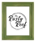 The Rusty Roof-Distressed Cimarron Leafy Green-Solid Wood Picture Frame-16x24