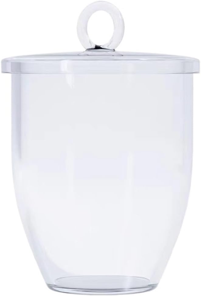 1pcs Lab Glass Crucible with Cover High Purity and High Temperature Resistance 10/20/30/50/100/150/200/250/300ml(150ml)