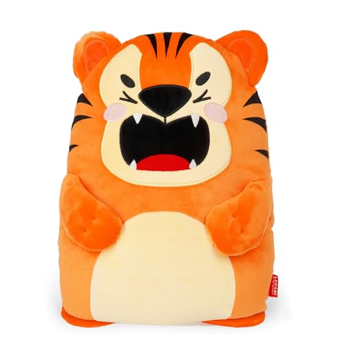 LEGAMI - Coussin Super Doux! Thème Tigre, Super Doux, Idée Cadeau, L 28 cm x H 42 cm x W 14 cm