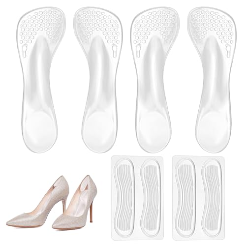 Plantillas auto-adhesivas acolchonadas para mujer 3/4 gel miniatura 1