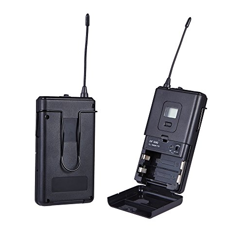 ZLWUS 800R Wireless Tour Guide System, UHF794~806MHz Digitale Audio-Guida - Radio-Guida (1pc Trasmettitore + 9pc Ricevitore) per Insegnamento Visitare And Consultazione(Arancia)