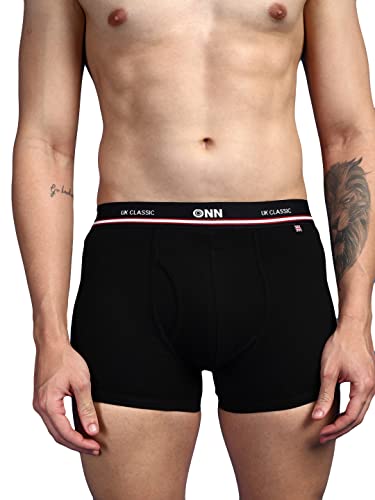 Image of ONN UK Classic Men's Combed Cotton Long Trunk with Feather Touch Ultra Soft Waistband (Pack of 1)