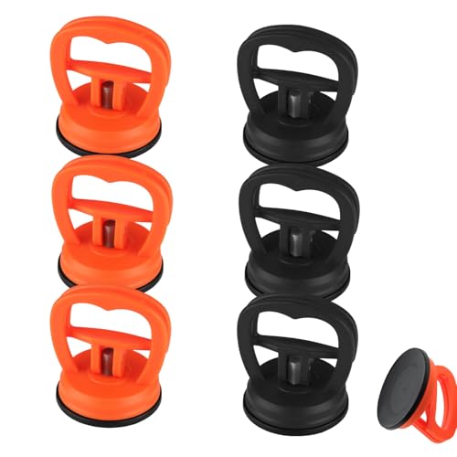 WPNCYK 6 Pcs Dent Puller, Car Dent Puller, Dent Removal Kit, Powerful Car Dent Puller Kit Handle Lifter, Dent Repair, Glass,Tiles, Mirror, Granite Lifting And Objects Moving