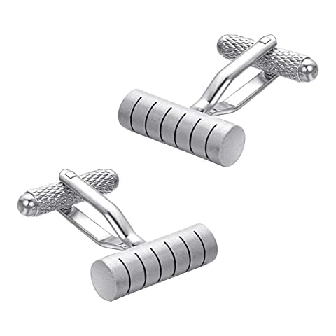 Boutons de manchette Asienice argentés Cover