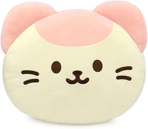 Anirollz Cojín de peluche oficial de 15 pulgadas Suave, esponjoso, cálido, lindo, cómodo, seguro, almohada con cachorro, gatito, zorro, panda,