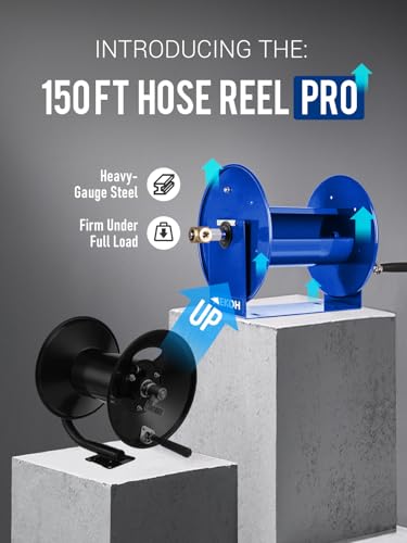 High-Capacity Manual Hose Reel 150FT