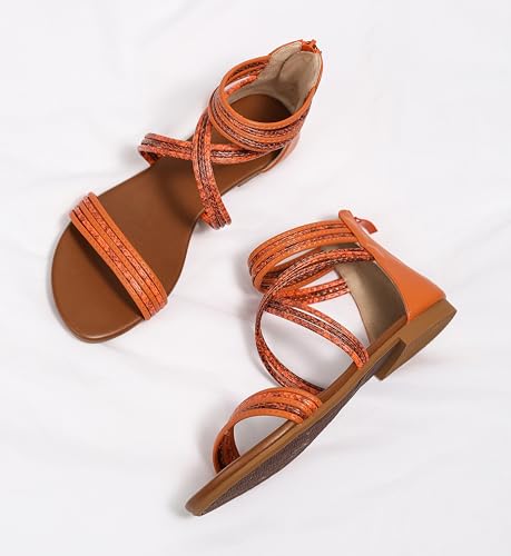 Image of Sandals Women Dressy Summer Flat Strappy Cute Casual Beach shoes