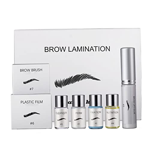 Kit de laminación de cejas, kit profesional de laminación de cejas 3D para un efecto duradero de 45 a 60 días, permanente de naturales y modernas con herramientas completas para uso doméstico
