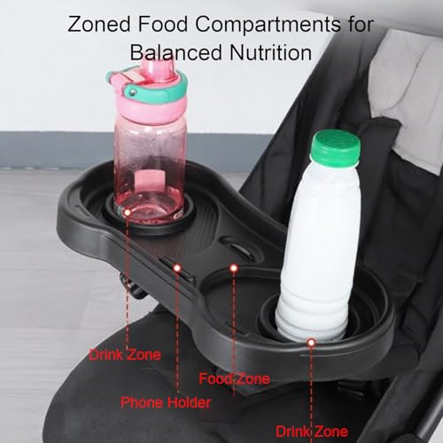 Accessoire poussette anti-renversement avec porte-boisson et pince
