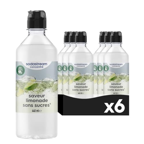 Sodastream Lot de 6 Concentrés Limonade Sans Sucres pour Sodastream