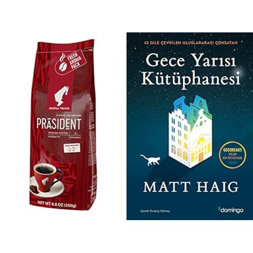 Julius Meinl Präsident Blend Öğütülmüş Filtre Kahve + Gece Yarısı Kütüphanesi Bundle