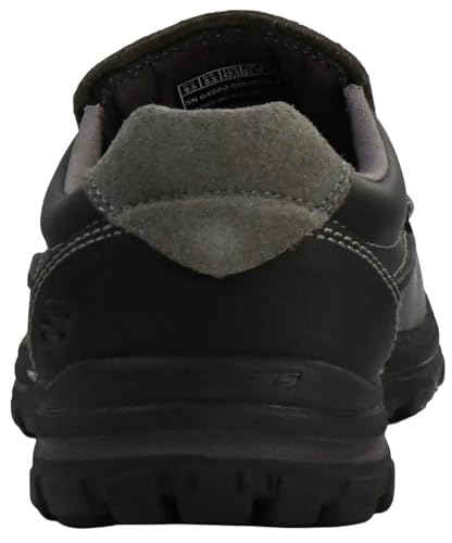Skechers Men's Braver-rayland, Black Leather, 11.5