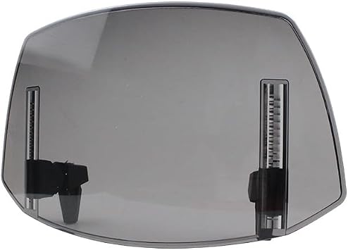 Motorcycle Windshield Extension for Yamaha Ray ZR 125 2022-2024, Adjustable Clip-On Visor Spoiler Wind Deflector for Long Rides Reduce Wind Noise & Buffeting,B/Grey