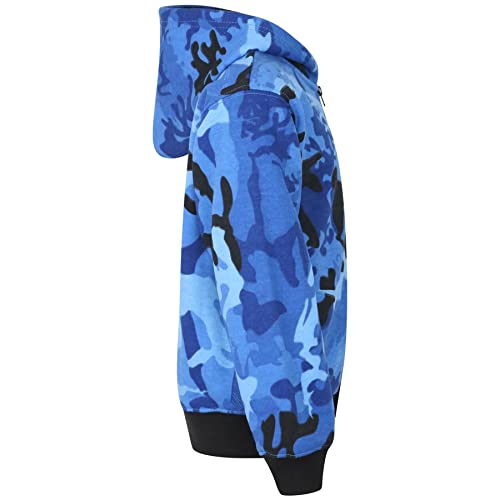 Survêtement bleu avec imprimé camouflage moderne pour les petits