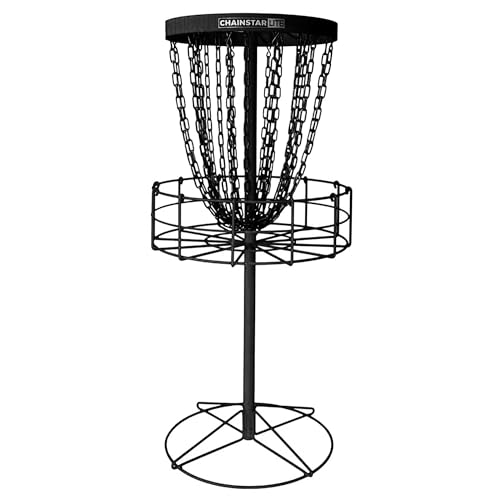 Discraft Chainstar Lite Disc Golf Basket – Portable | Easy Setup | Durable Zinc Coated Chains