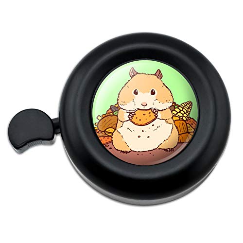 GRAPHICS & MORE Hamster Eating Stash of Food Bicycle Handlebar Bike Bell