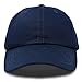 Dalix Unisex Unstructured Cotton Cap Adjustable Plain Hat, Navy Blue
