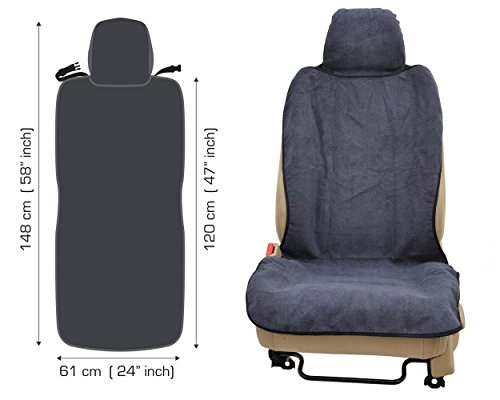 Bdk Ultrafit Waterpoof Car Seat Towel Cover, Black Trim – Washable Sweat Seat Protector, Ideal For Gym Swimming Surfing Running Crossfit, Fits Most Auto Truck Van And Suv #TOP7