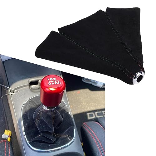GKmow 1 PC Car Gear Lever Dust Cover, Velor Leather Car Gear Cover