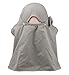 lenikis Women's UPF+50 Sun Visor Detachable Flap Hat Foldable Wide Brimmed UV Protection Face Mask Hat (Khaki)
