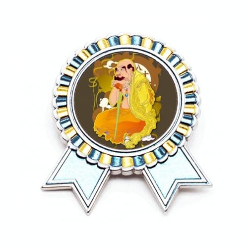Broche figurine dix-huit Arhats en métal taille M pour accessoire de costume