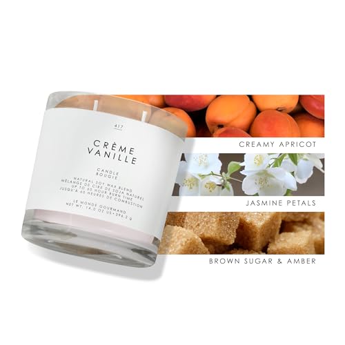 Le-Monde-Gourmand-Creme-Vanille-Natural-Soy-Wax-Blend-Candle-14-oz-Vanilla-Floral-Sweet-Fragrance Le Monde Gourmand Creme Vanille Natural Soy Wax Blend Candle 14 oz Vanilla Floral Sweet Fragrance