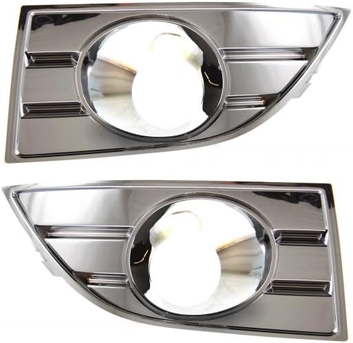 For Ford Taurus 2008 2009 Fog Light Cover Driver and Passenger Side | Pair | Replacement For FO1038109, FO1039109 | 615343319742, 615343319865