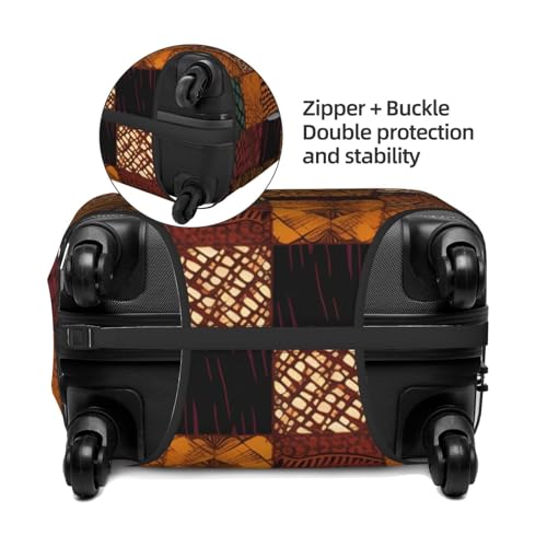 Luggage Cover Elastic Washable Suitcase Cover Dustproof Suitcase Protector Personalized African Style Patchwork Travel Luggage Baggage Covers For 18-32 Inch4