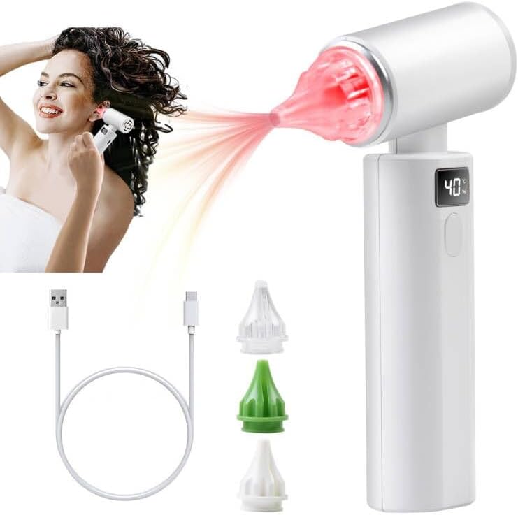 CokuctEar Dryer, Rechargeable Ear Drying for Showering