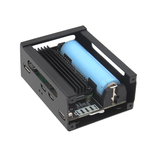 Geekworm X306-C1 metalowe etui kompatybilne z X306 UPS Shield i Raspberry Pi Zero 2 W