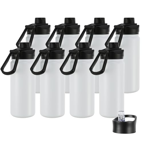 16 oz Insulated Water Bottle with Straw Lids, Stainless Steel Kids Water Bottles for School, Double Wall Vacuum Metal Water Bottle with Straw & Wide...