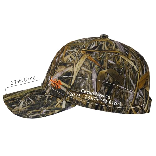Image of BASSDASH Camo Fishing Hunting Hat Unisex Adjustable Baseball Cap