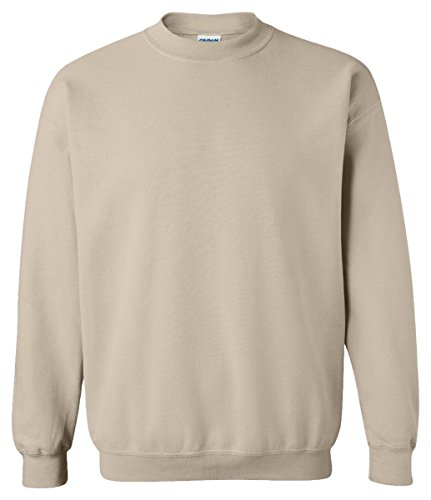 Gildan 18000 - Classic Fit Adult Crewneck Sweatshirt Heavy Blend - First Quality - Sand - X-Large
